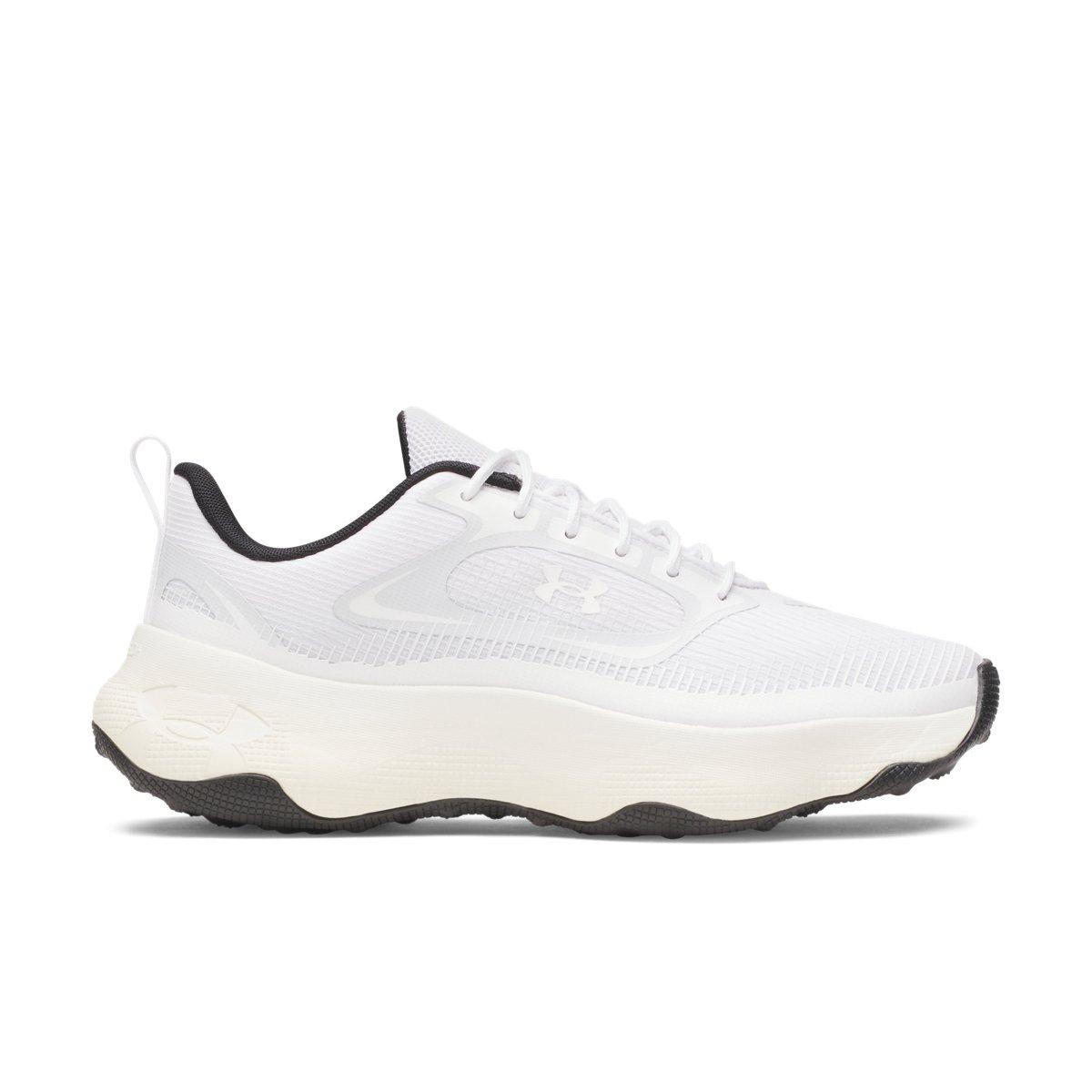 Under Armour Pulse "White/Distant Grey/Metallic Silver" Men's Shoe - WHITE/GREY/SILVER